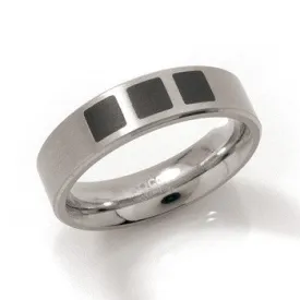 0101-15 Boccia Titanium Ring