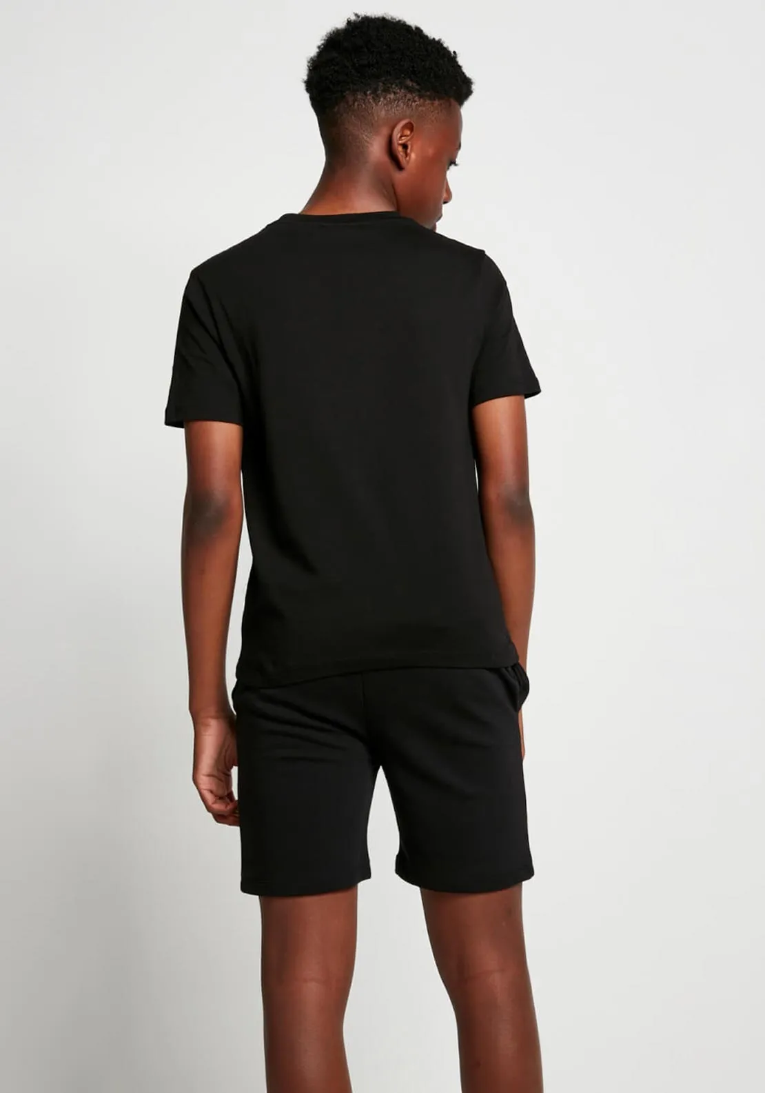 11Degrees Boys Core Short Sleeve Tee, Black