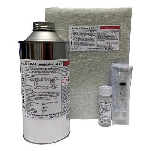 1Kg Fibreglass Repair Kit - Resin & Fibreglass Kit