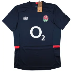 2023-2024 England Rugby Gym Tee (Navy Blazer)