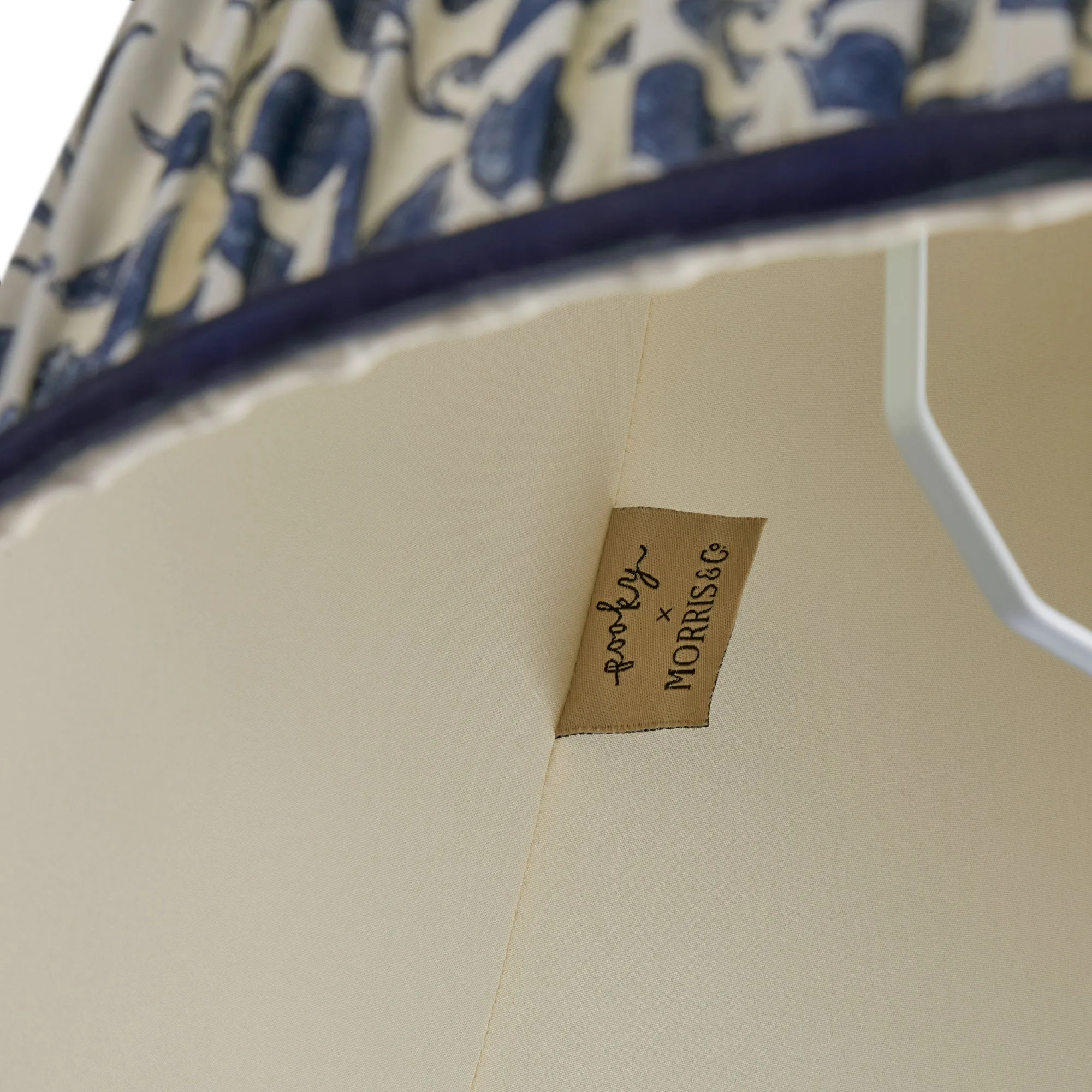 25cm empire shade in indigo Rosehip linen by Morris & Co.