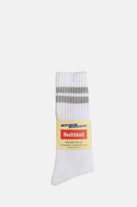 3-Pack White Multi Classic Stripe Socks