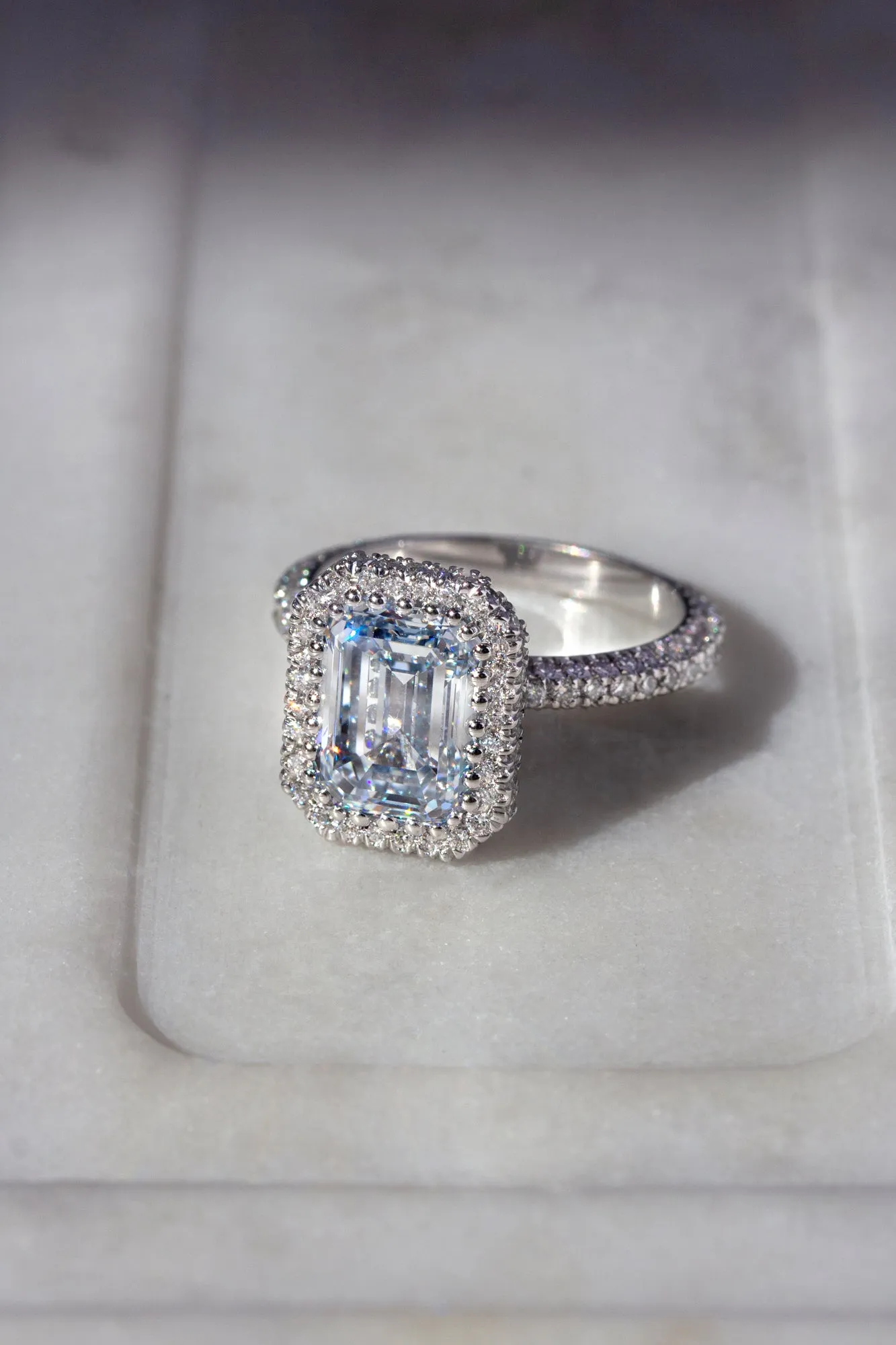 4.52ct.tw Blue Diamond Ring (IGI)