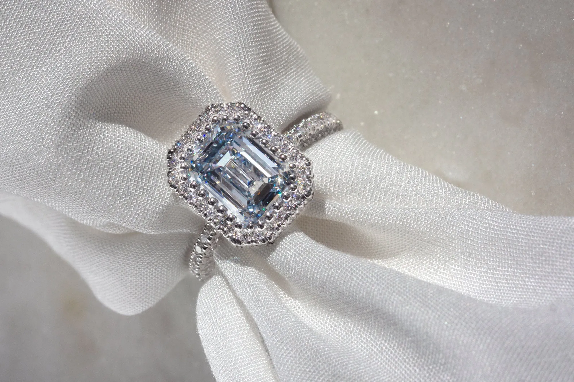 4.52ct.tw Blue Diamond Ring (IGI)