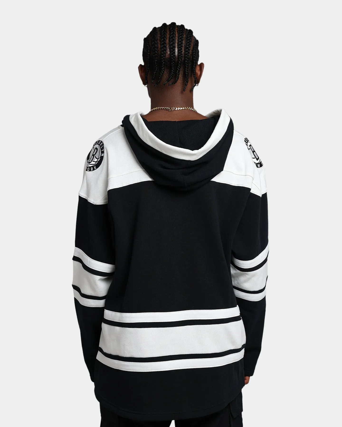 47 Brand Brooklyn Nets Superior Lacer Hoodie Jet Black