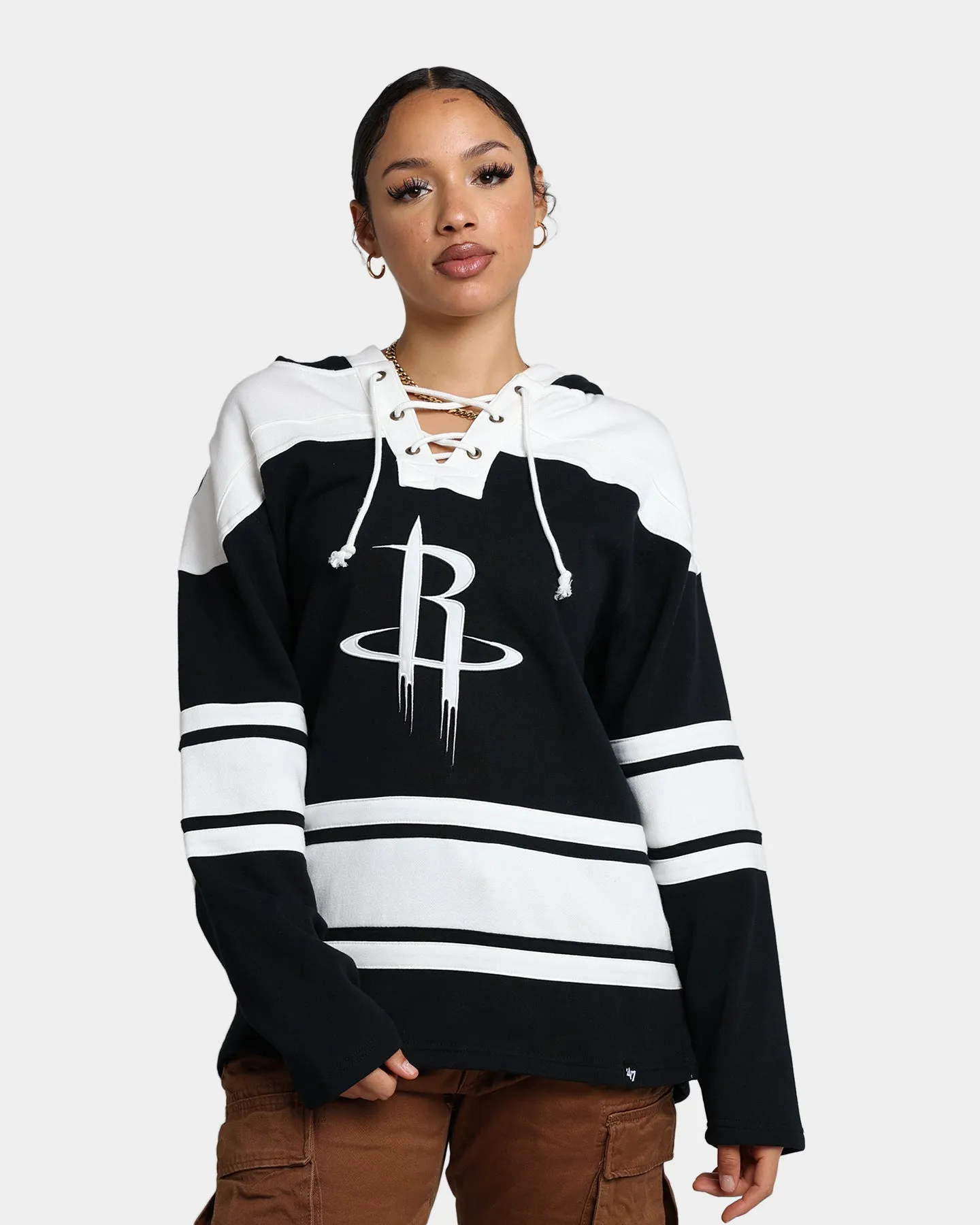 47 Brand Houston Rockets Superior Lacer Hoodie Jet Black