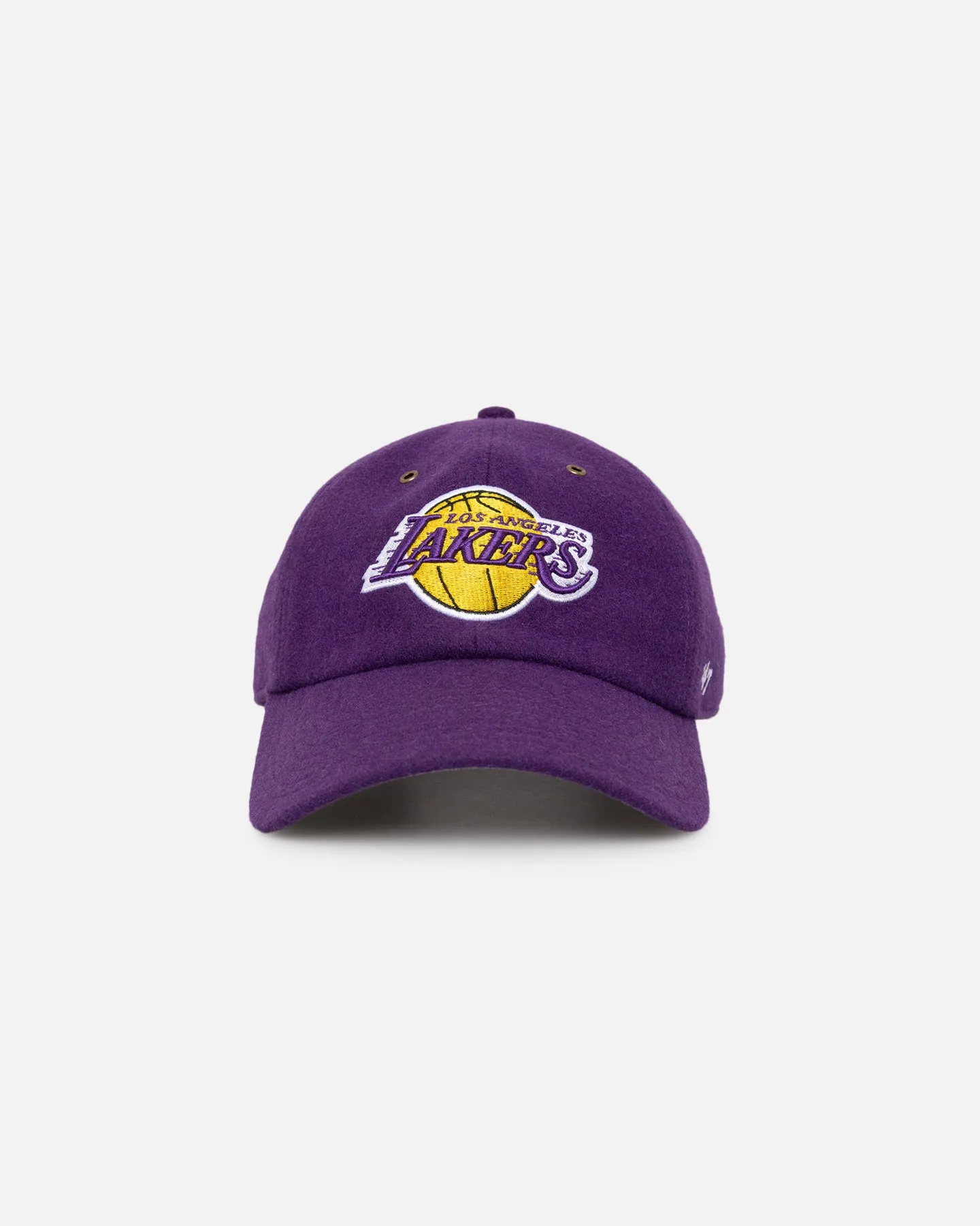 47 Brand Los Angeles Lakers Wooly Clean Up Strapback Purple