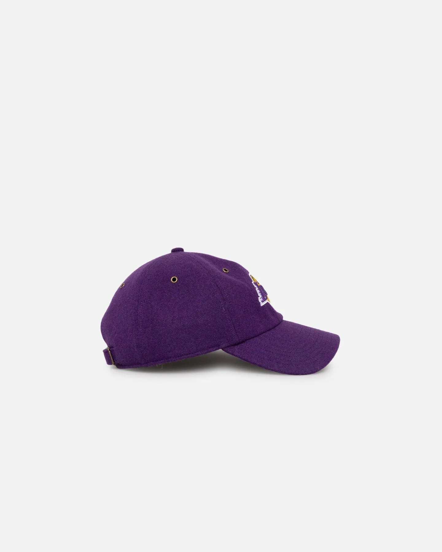 47 Brand Los Angeles Lakers Wooly Clean Up Strapback Purple