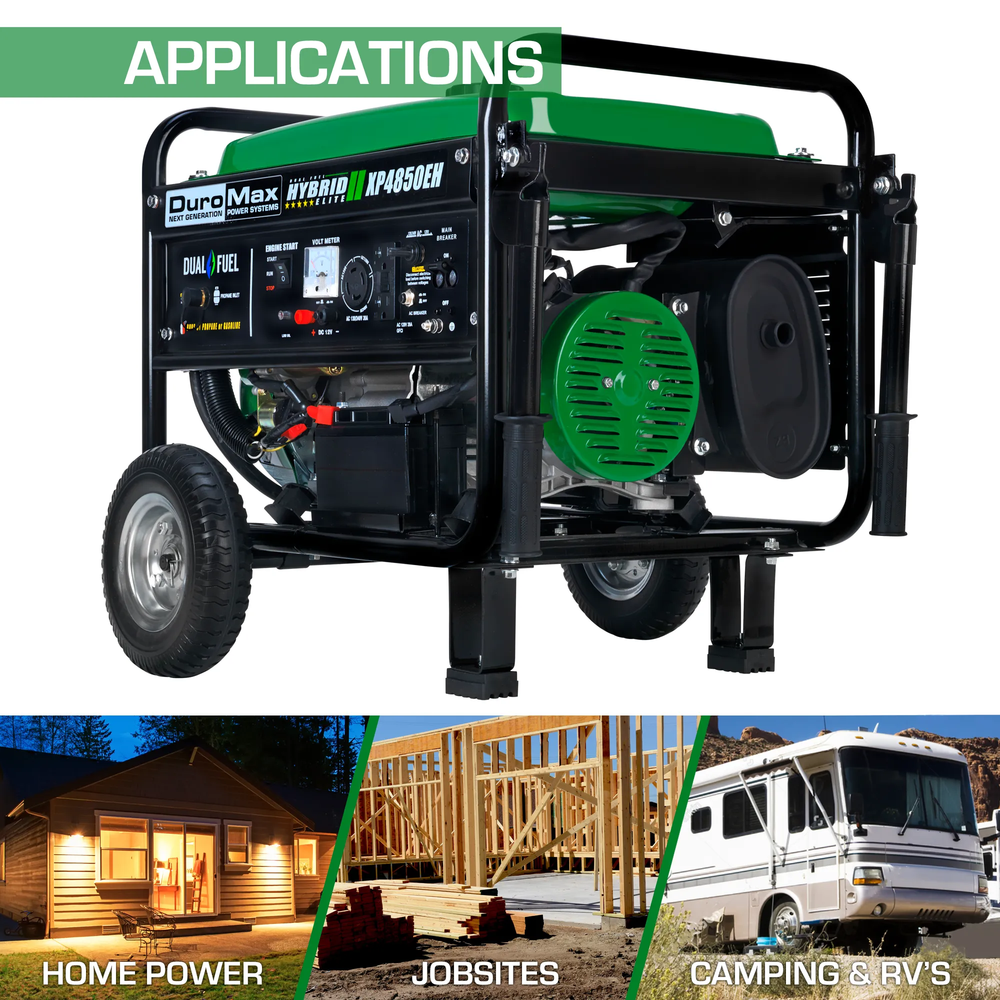 4,850 Watt Dual Fuel Portable Generator