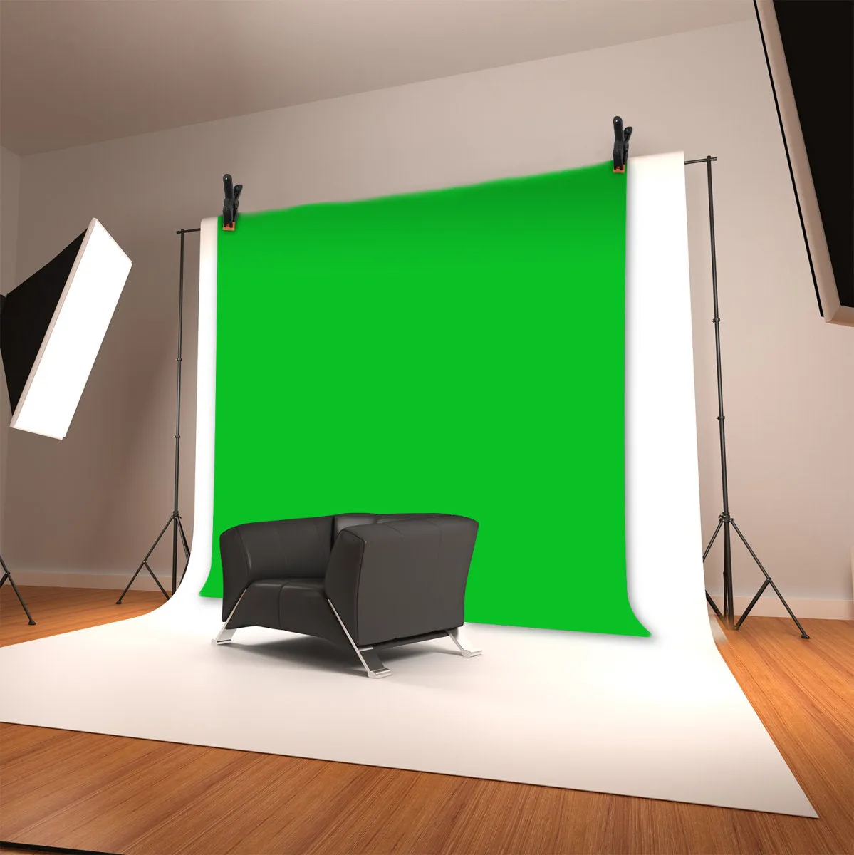 4smarts Chroma-Key Green Screen Sæt