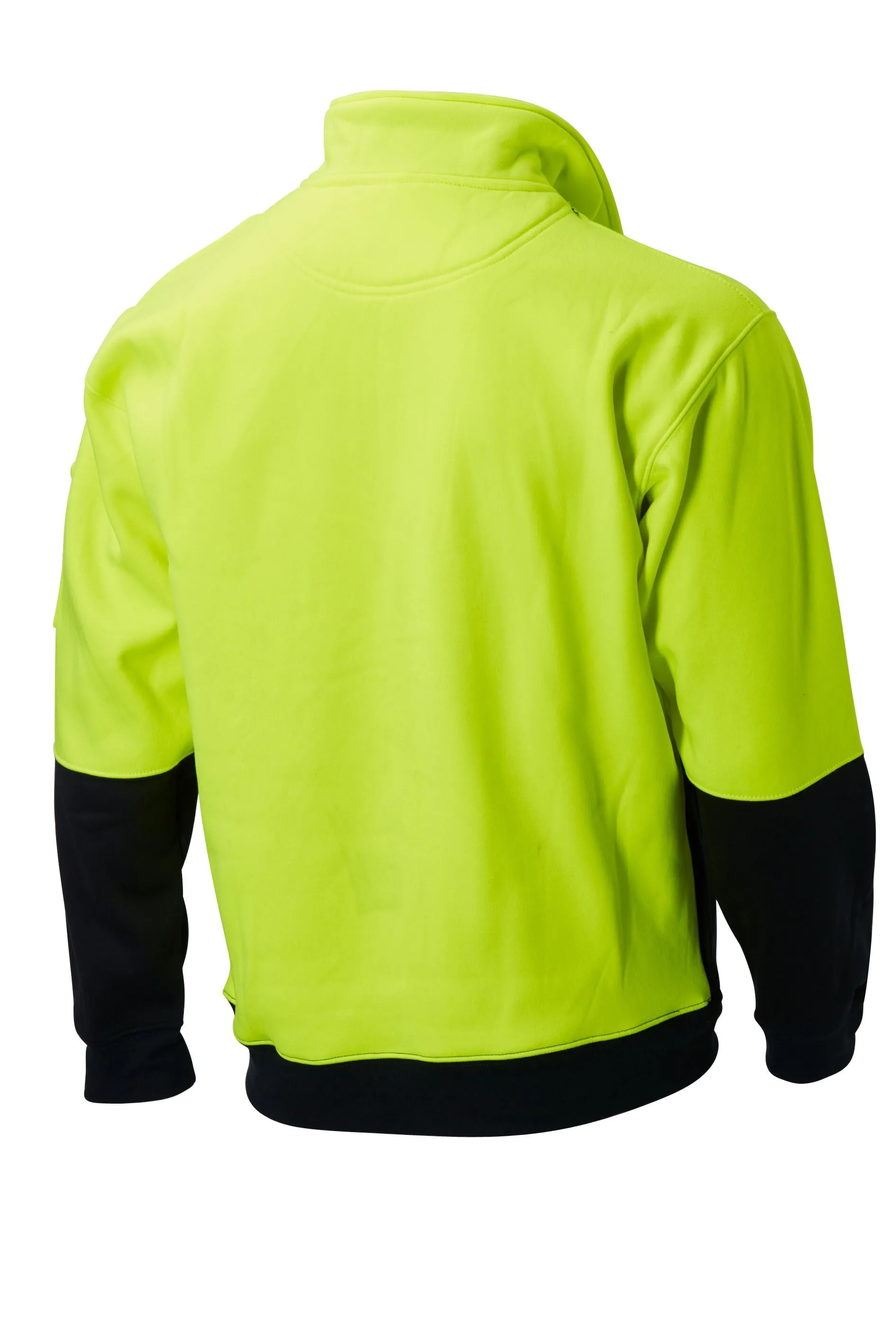 Hi-Vis 2-Tone Windcheater with Long Sleeves in Fleece-Lined Polyester/Cotton (300GSM)