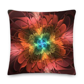 Abstract Flower 03 Square Premium Pillow