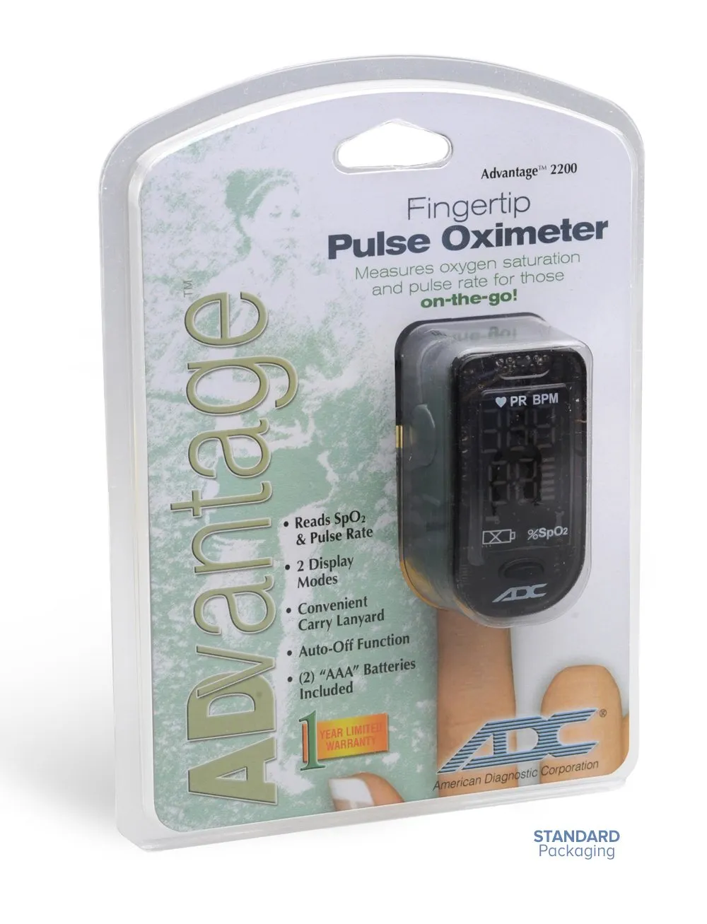 ADC Advantage™ 2200 Fingtertip Pulse Oximeter