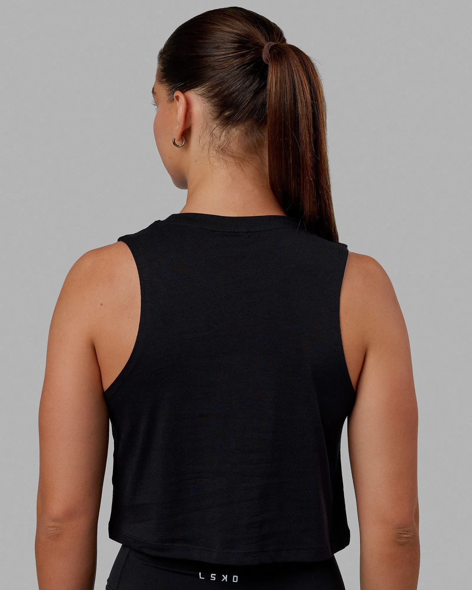 Agile FLXCotton Tank - Black-White