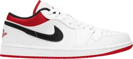 Air Jordan 1 Low "WHITE UNIVERSITY RED BLACK"