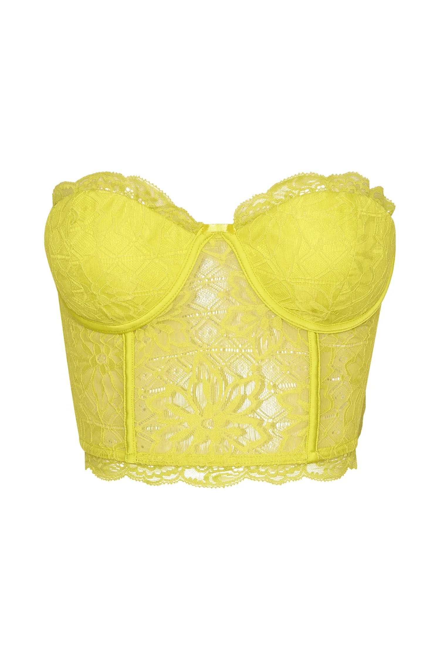 Alessandra Lace Corset - Fresh Green