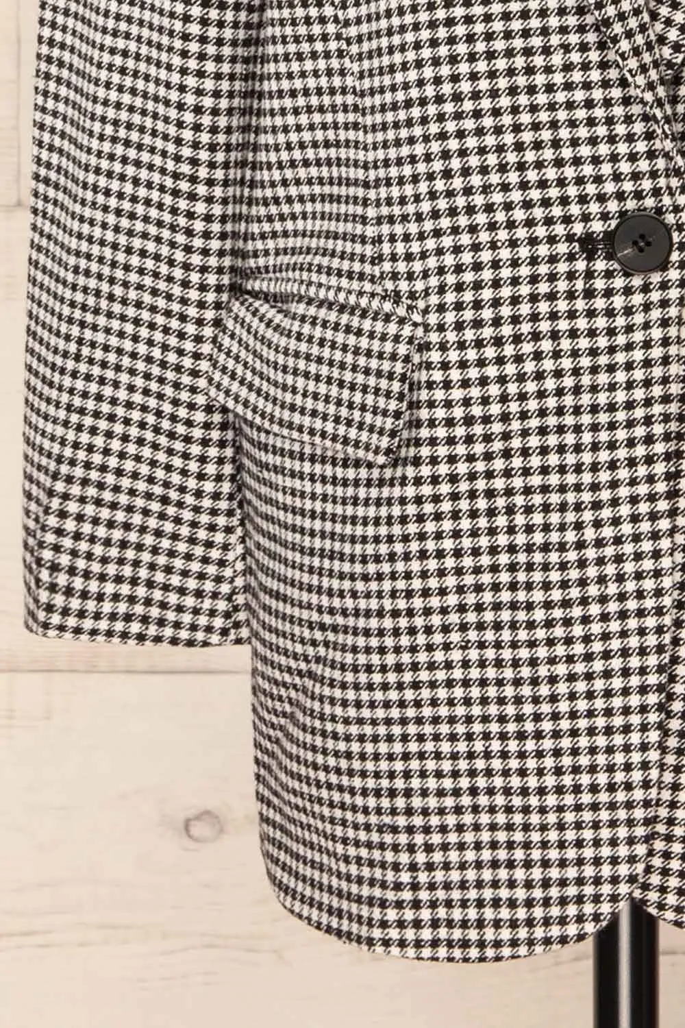 Almeria | Oversized Houndstooth Blazer