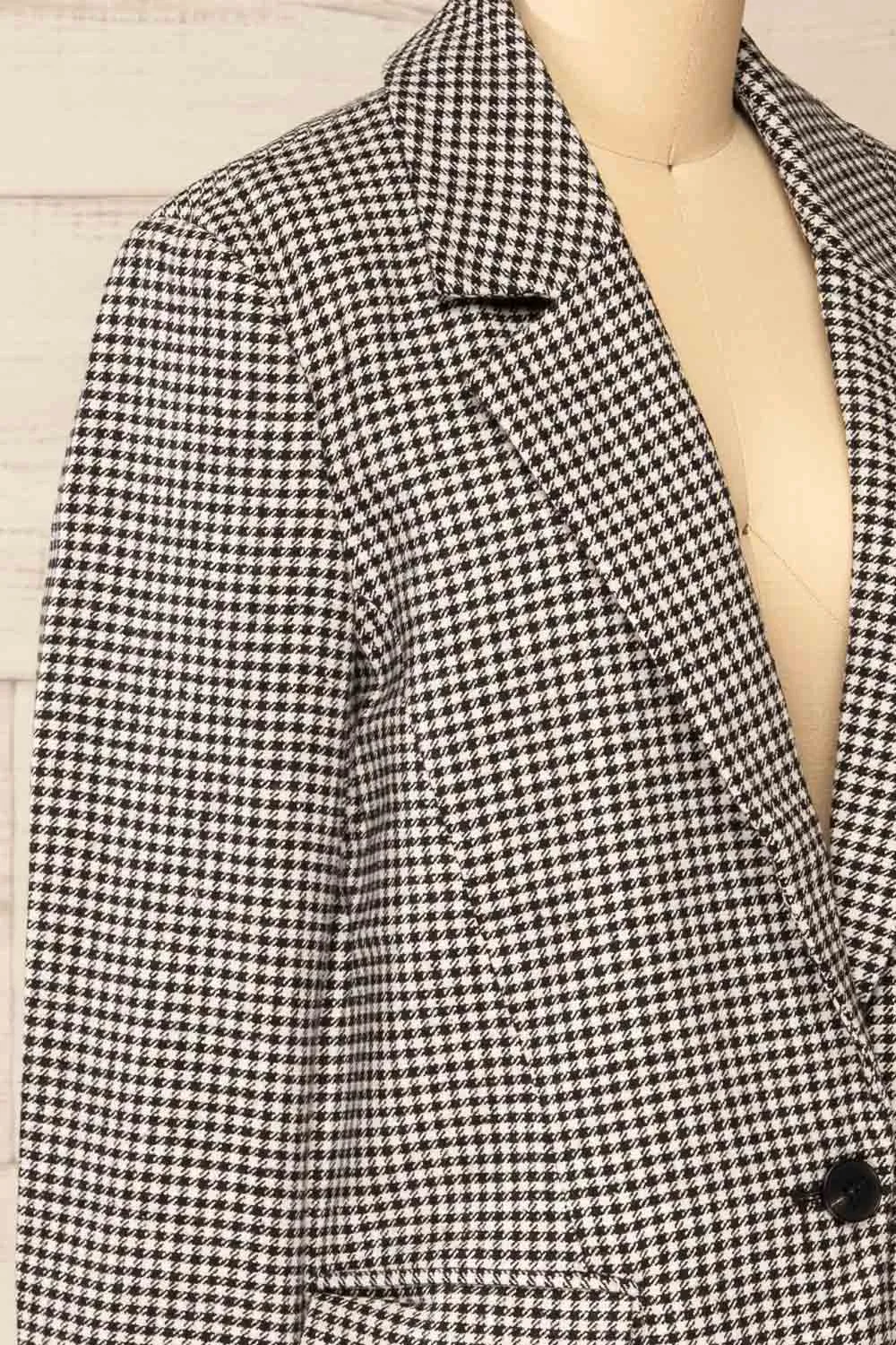 Almeria | Oversized Houndstooth Blazer