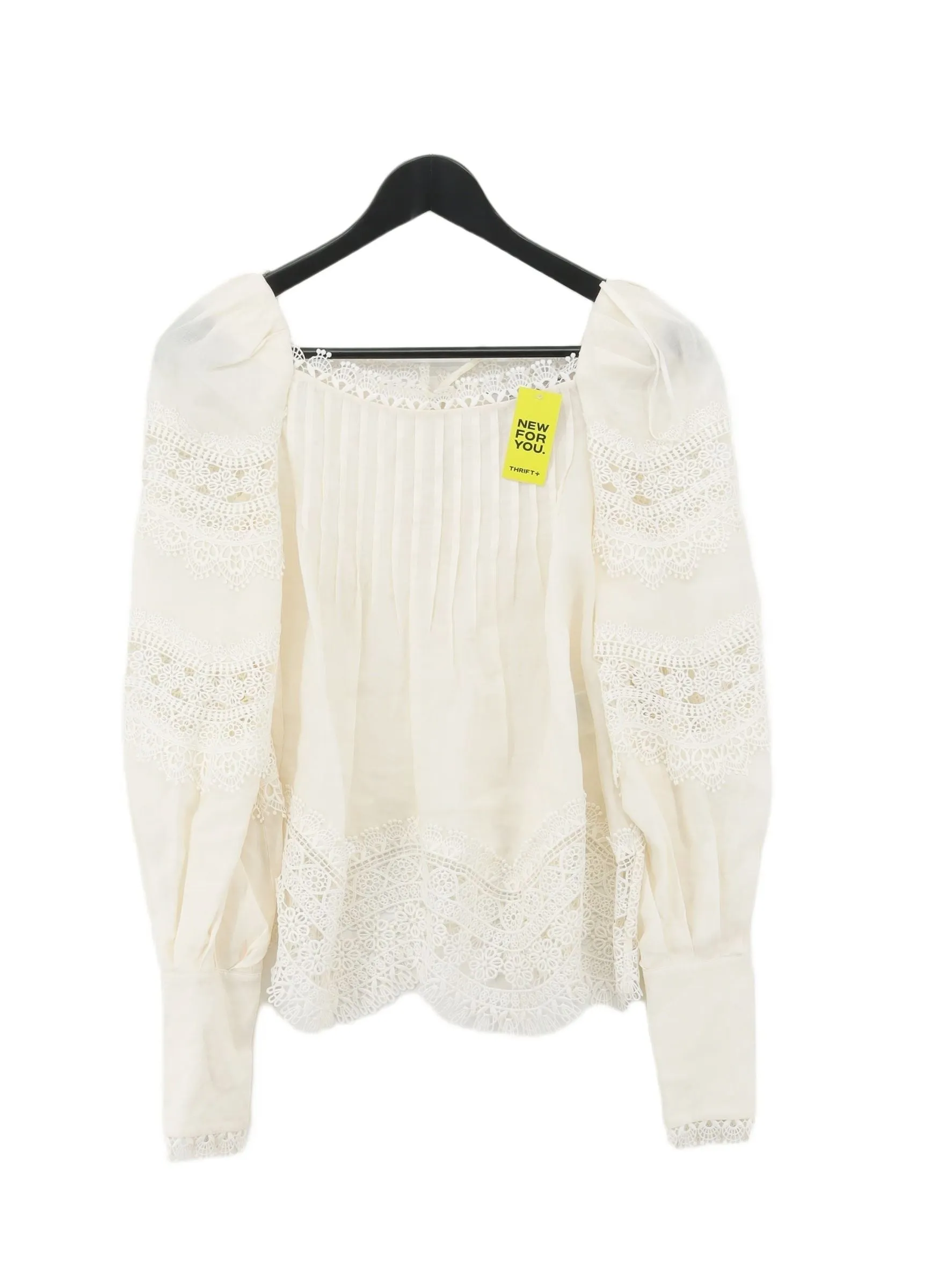 & Other Stories Women's Blouse UK 4 Cream Other with Polyester