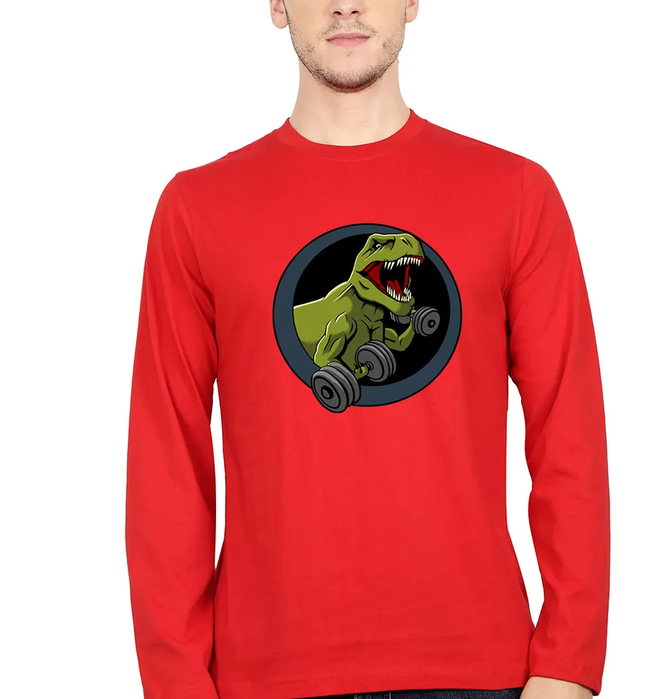 Angry T-Rex Gym Full Sleeves T-Shirt for Men