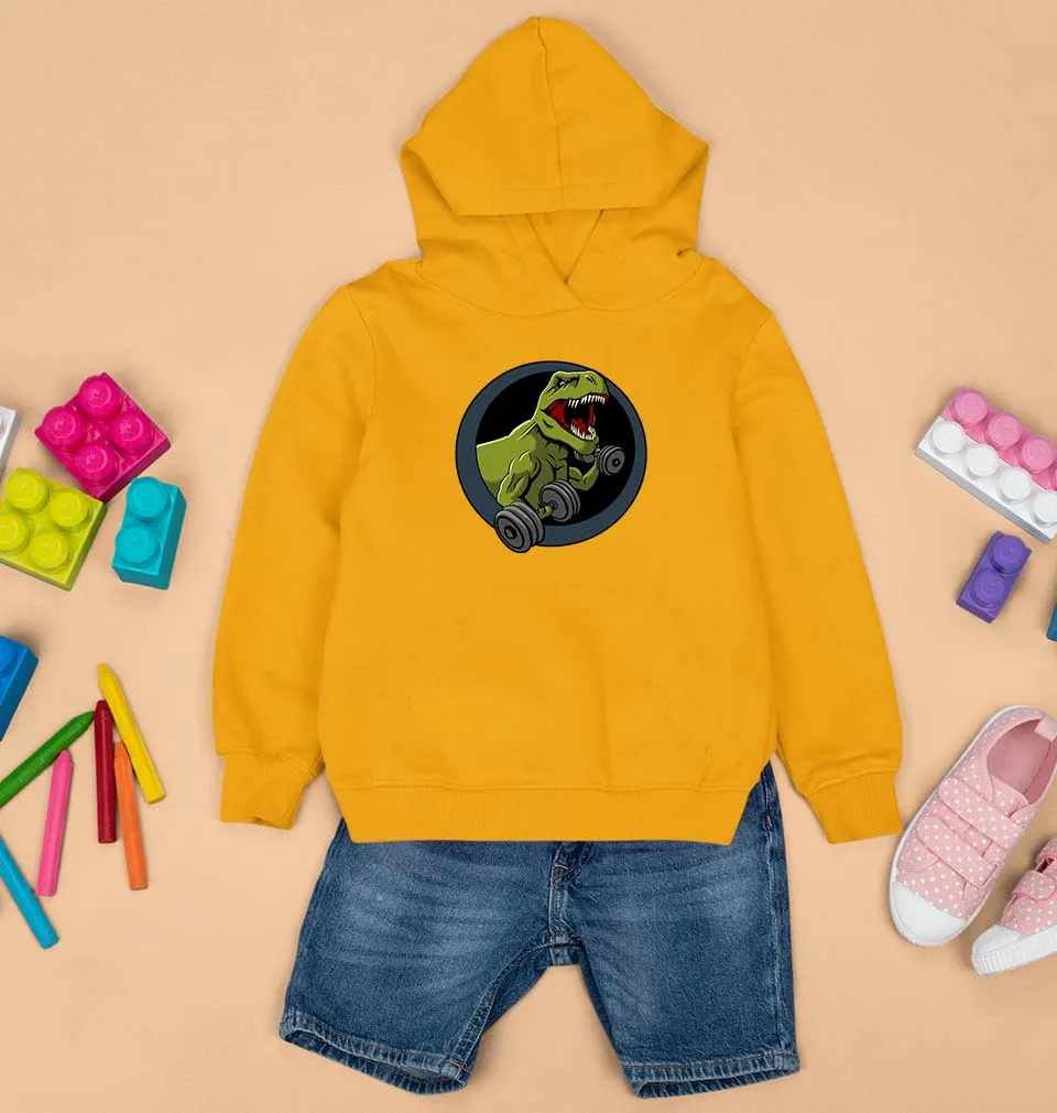 Angry T-Rex Gym Kids Hoodie for Boy/Girl