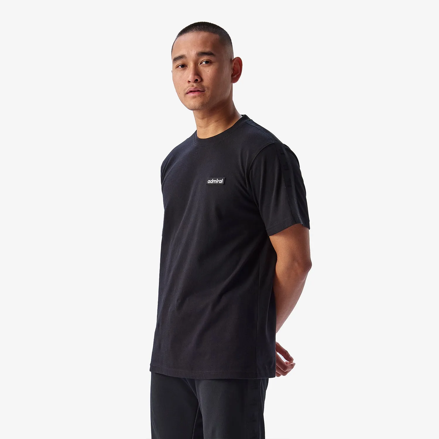 Bardon Repeat Tape T-Shirt - Black