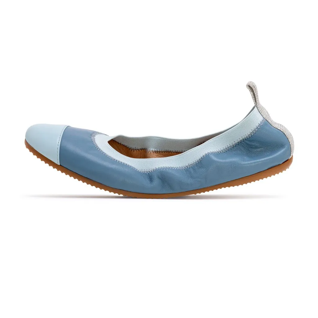 Bella - Blue and Silver Ballet Flat