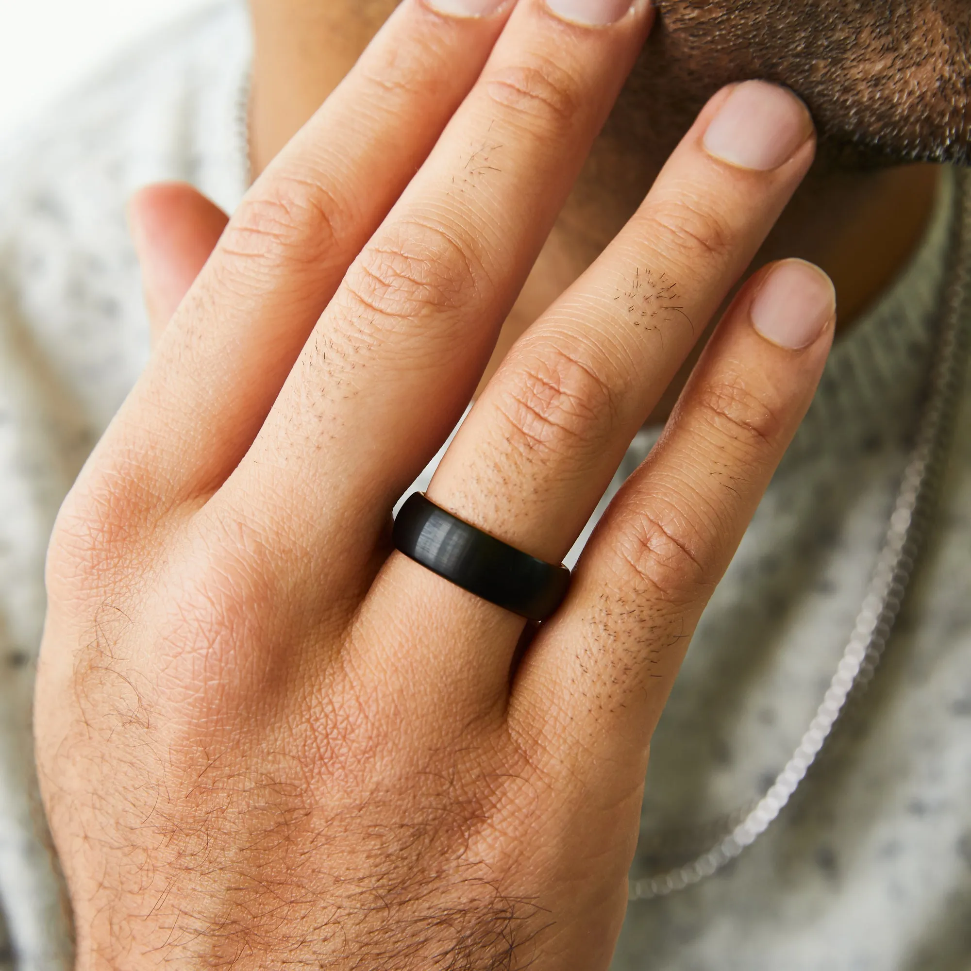 Black and Gold Men's Wedding Ring