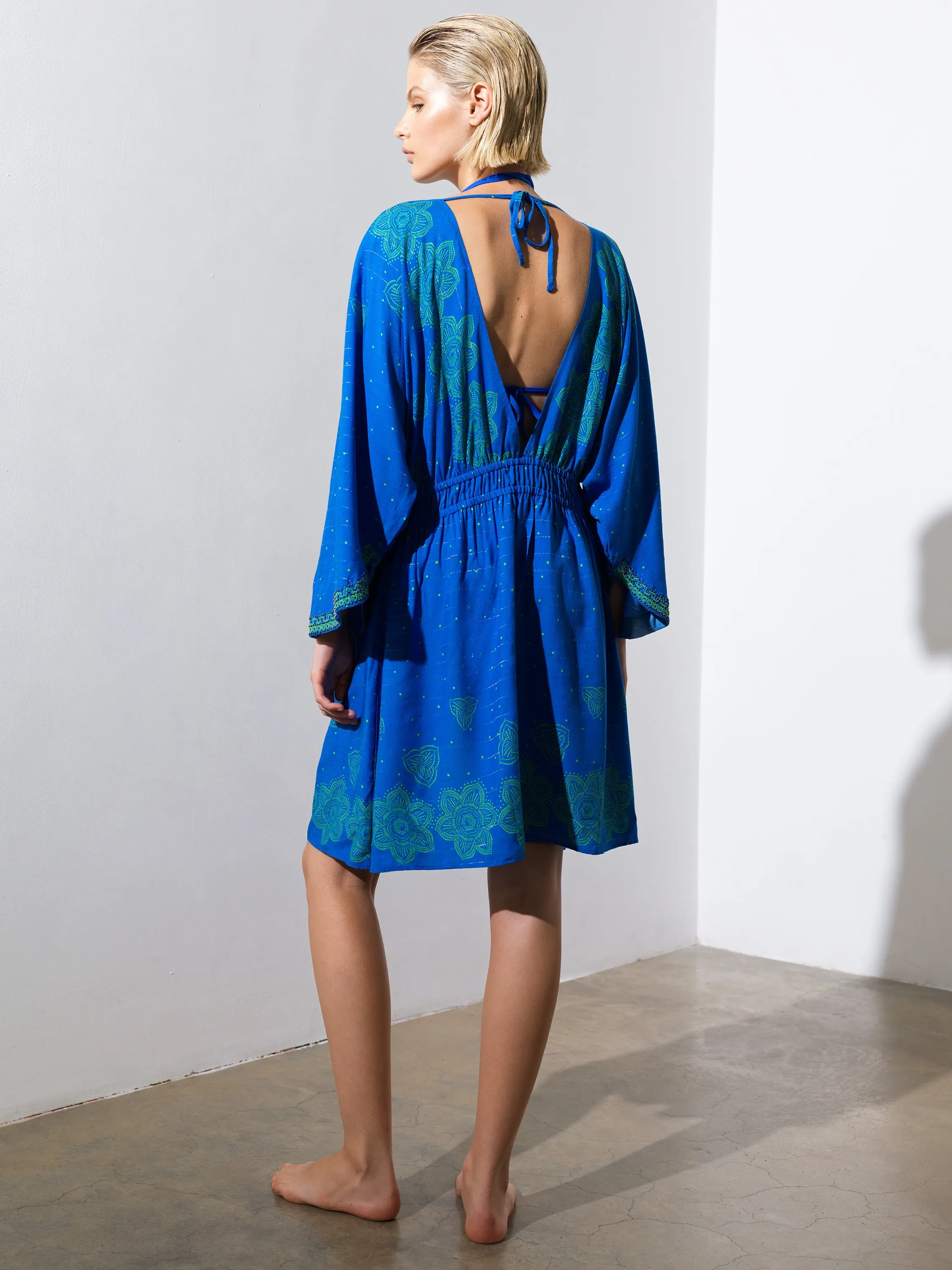 Blue Mosaic Kimono