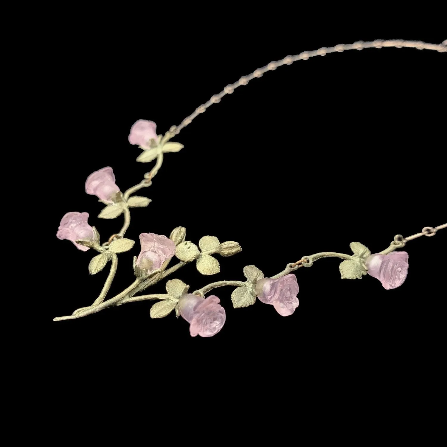 Blushing Rose Necklace - Vines