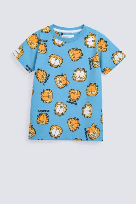 BOYS GARFIELD PRINTED TEE