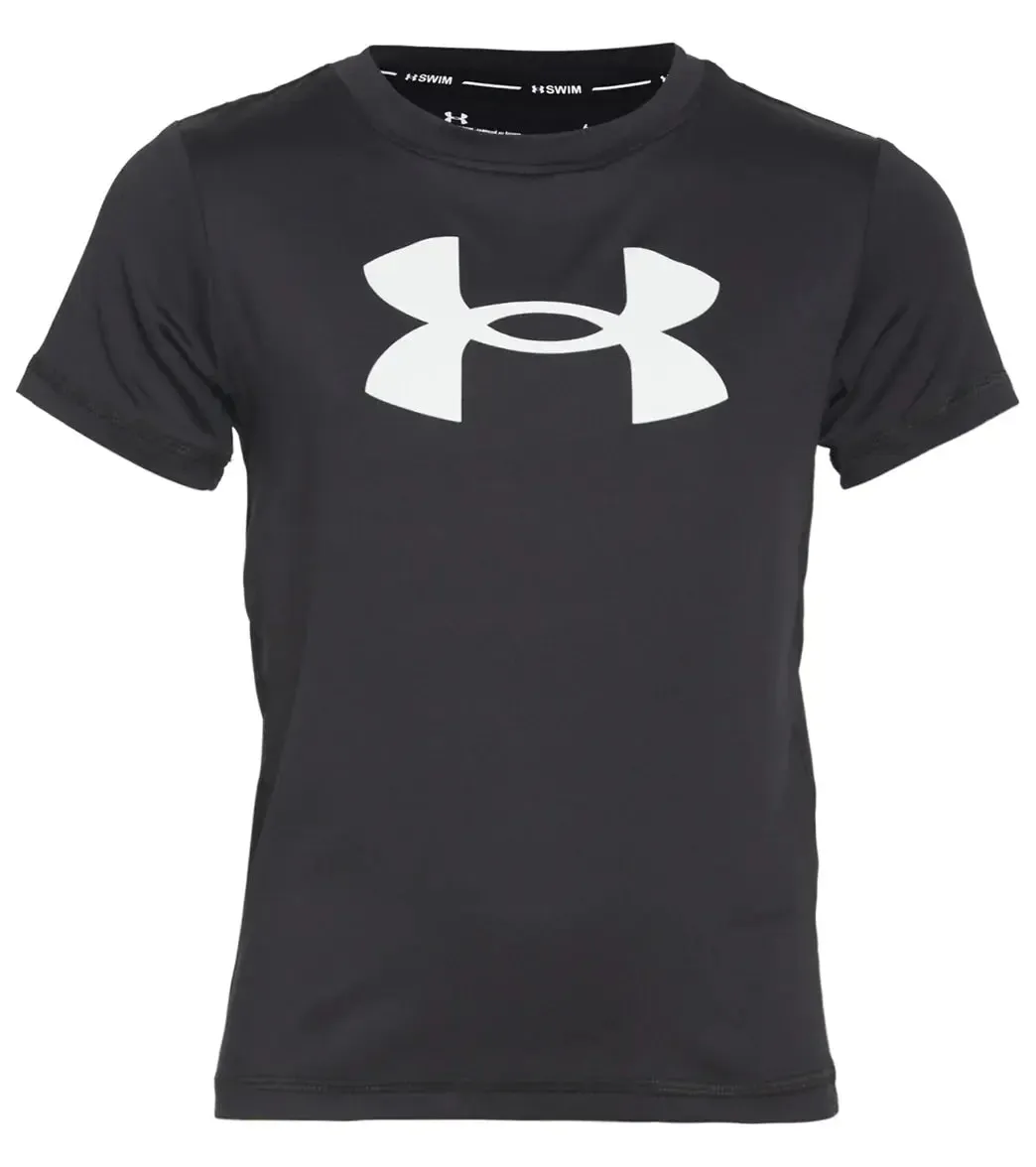 Boys' Short Sleeve Core Surf Shirt - Black | Under Armour