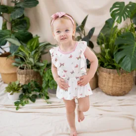 Bubble Romper in Butterfly