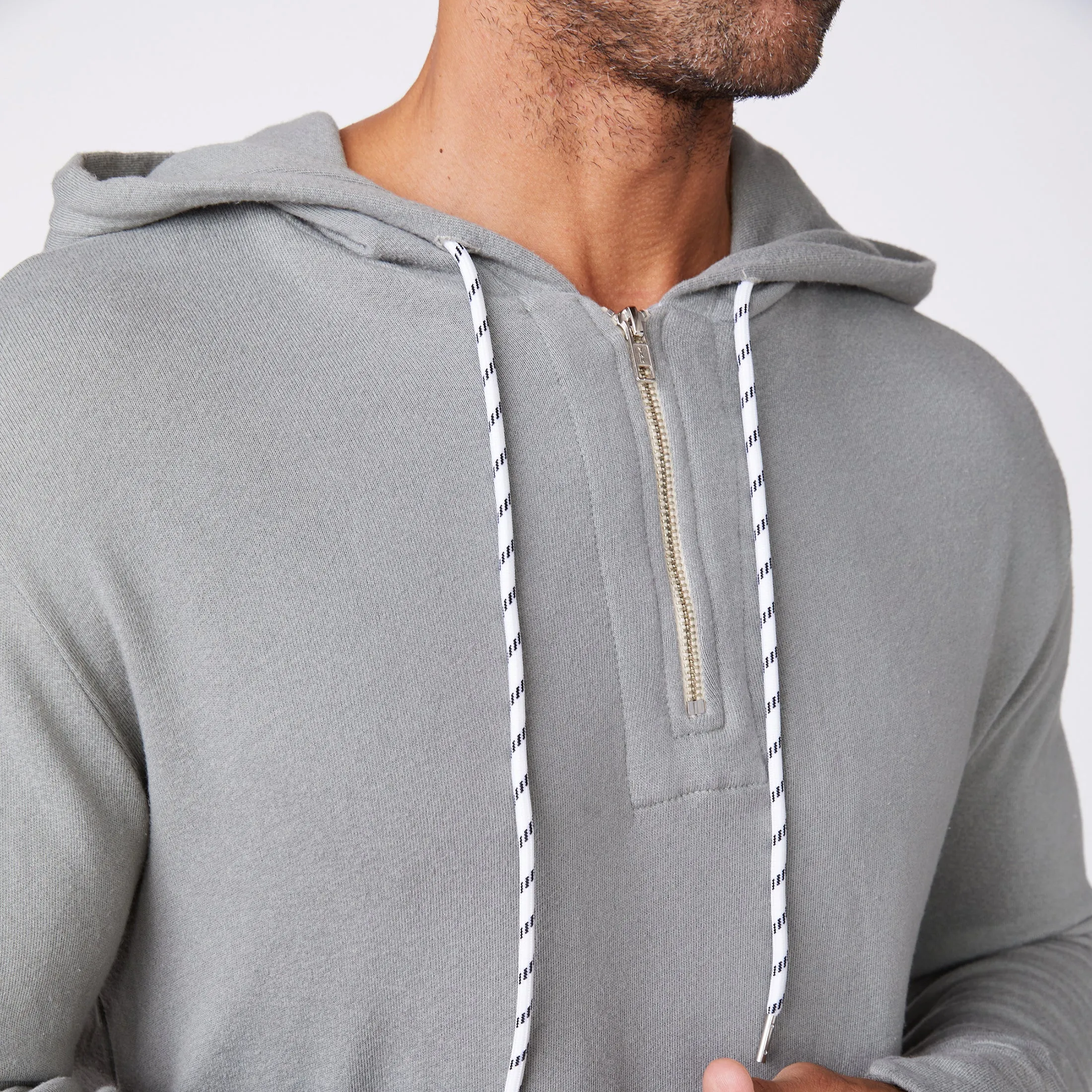 Bungee Cord Quarter Zip Hoody