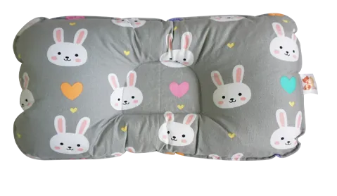 Bunny in Light Gray-  Babycuddle Head Pillow