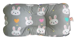 Bunny in Light Gray-  Babycuddle Head Pillow