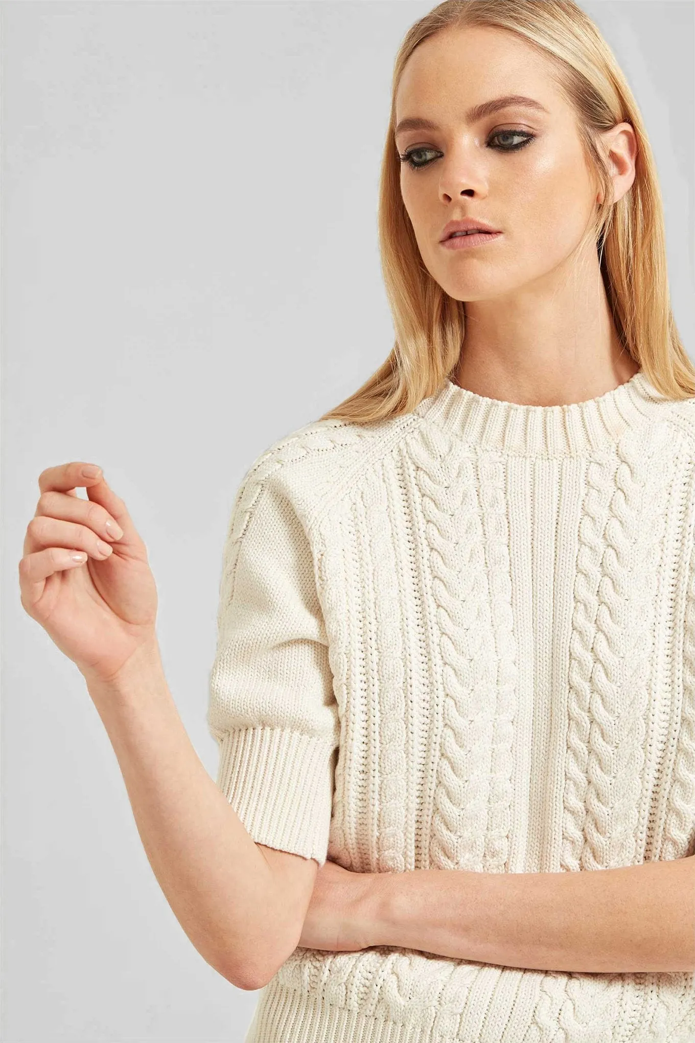 Cable-Knit Sweater