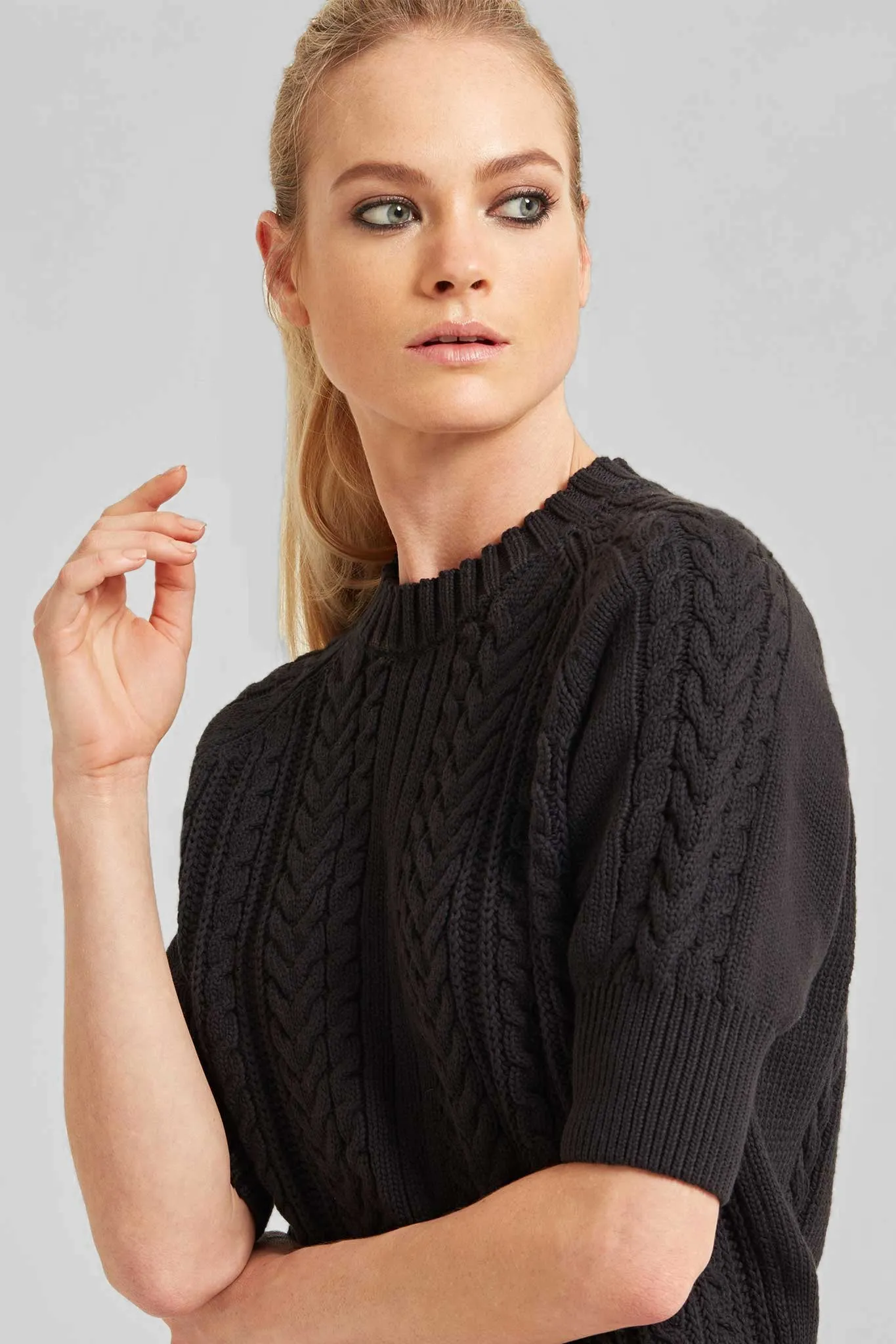 Cable-Knit Sweater