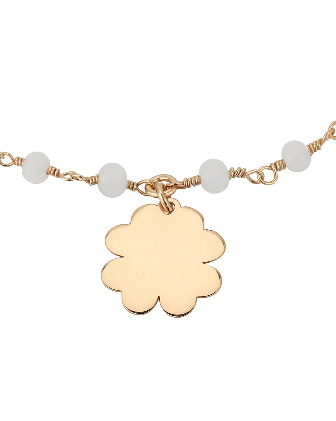 Carlton London Gold Plated Charm Bracelet For Women