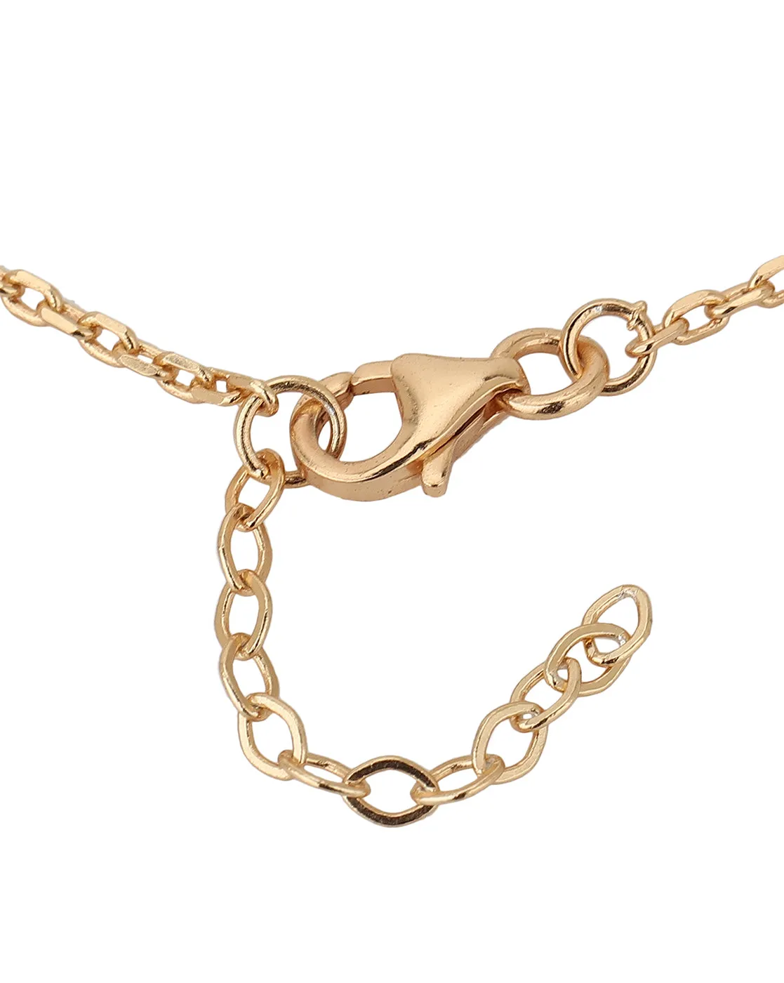 Carlton London Gold Plated Charm Bracelet For Women