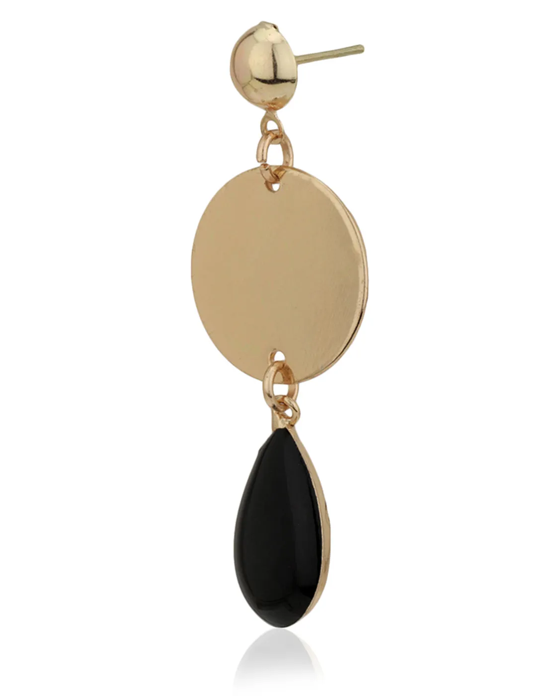 Carlton London Gold Plated Enamel Contemporary Drop Earring For Women