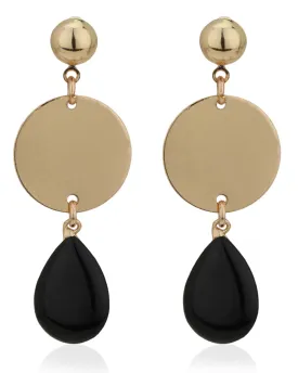 Carlton London Gold Plated Enamel Contemporary Drop Earring For Women