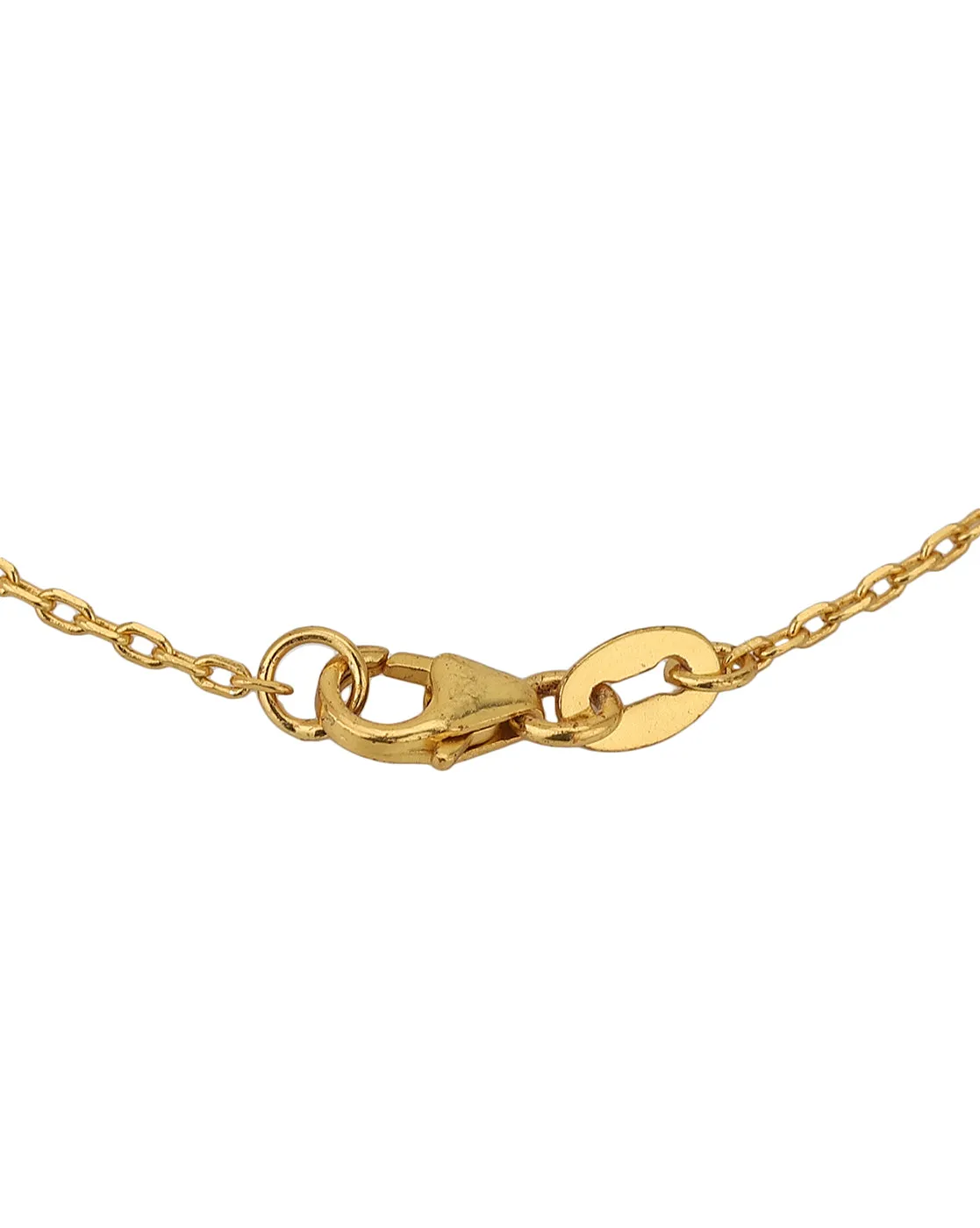 Carlton London Gold Plated With Pearls Charm Bracelet For Women