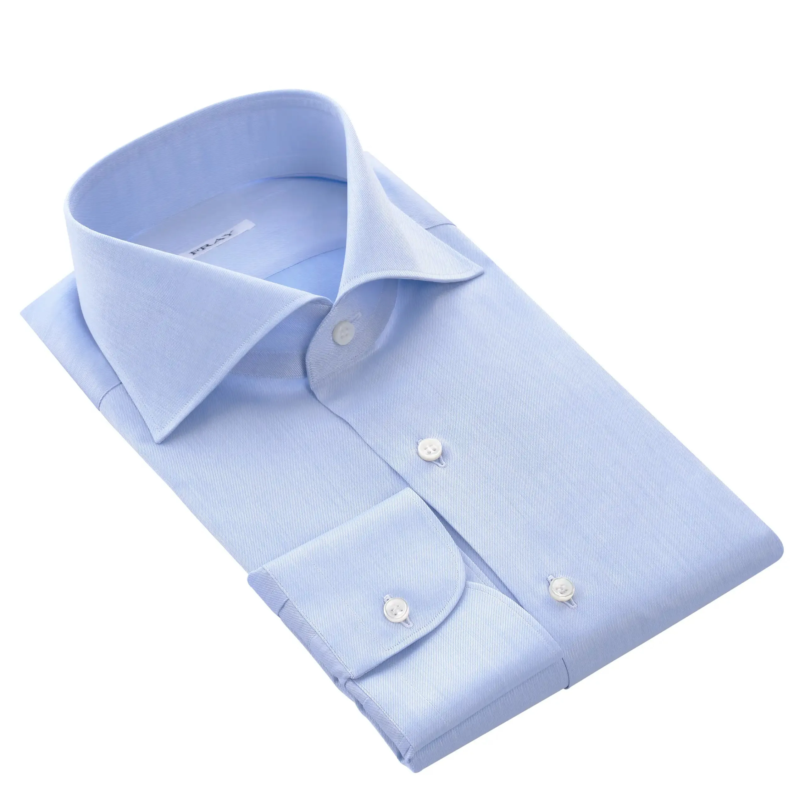 Classic Light Blue Shirt with Round Cuff