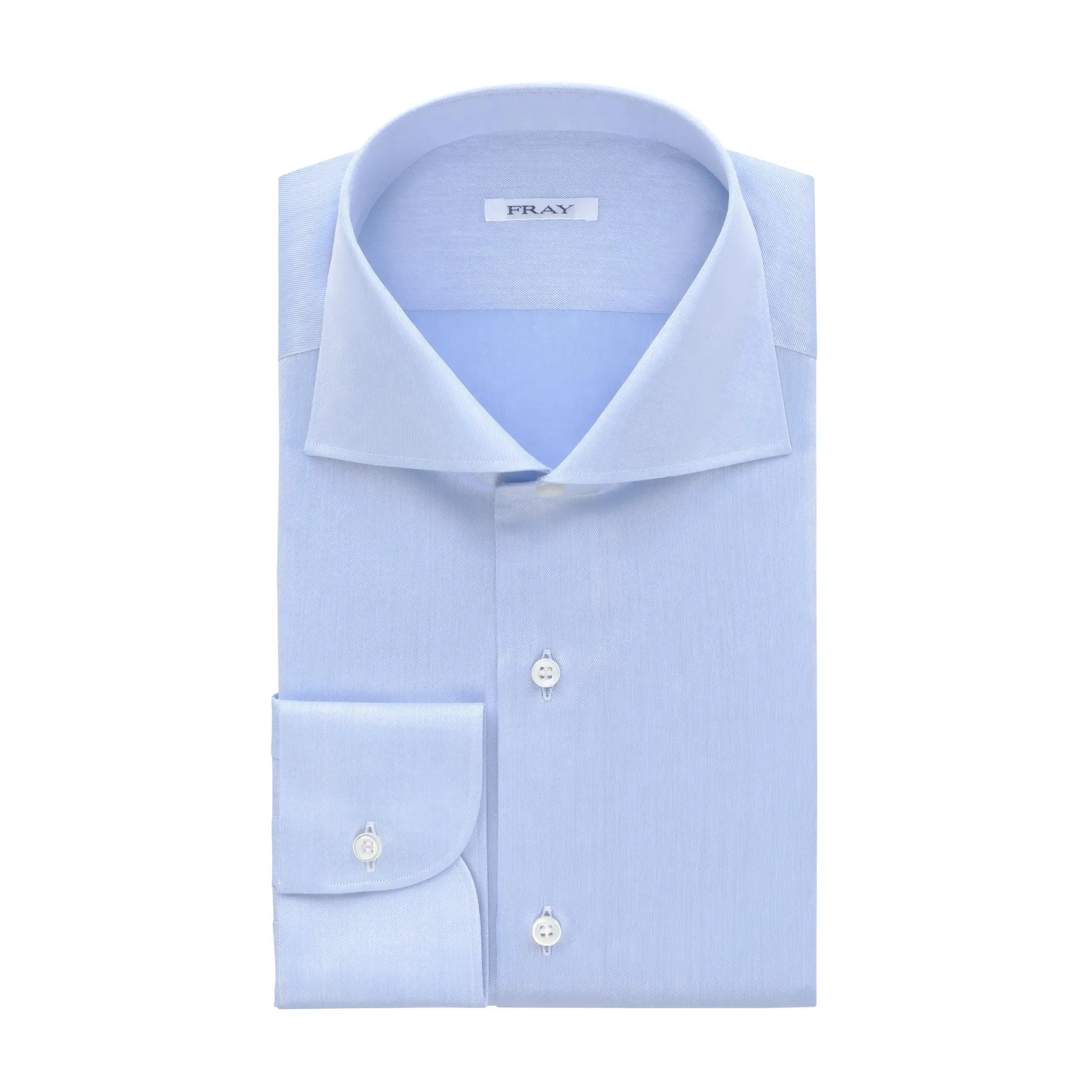 Classic Light Blue Shirt with Round Cuff