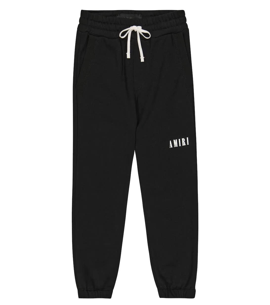 Cotton sweatpants with Amiri logo, black