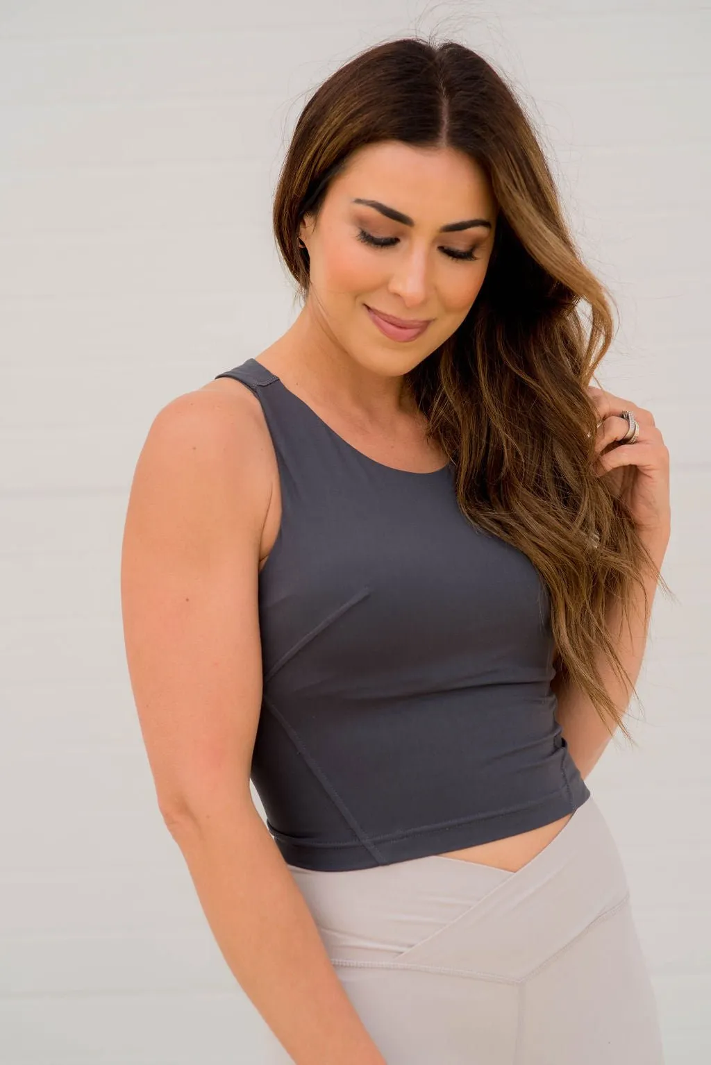 Cropped Racerback Tank