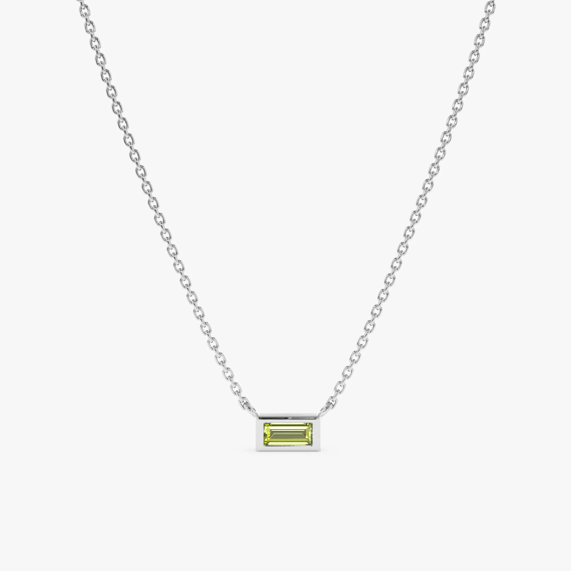 Dainty Peridot Necklace, Teresa