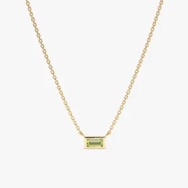 Dainty Peridot Necklace, Teresa