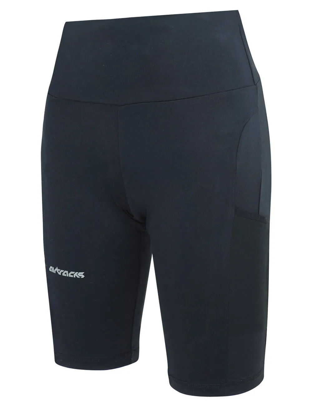 Damen Laufhose Tight Kurz Pro Team Schwarz Setprodukt